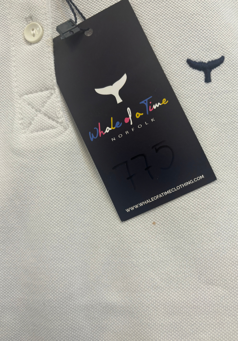 Polzeath Cropped Polo Shirt XS - White #775
