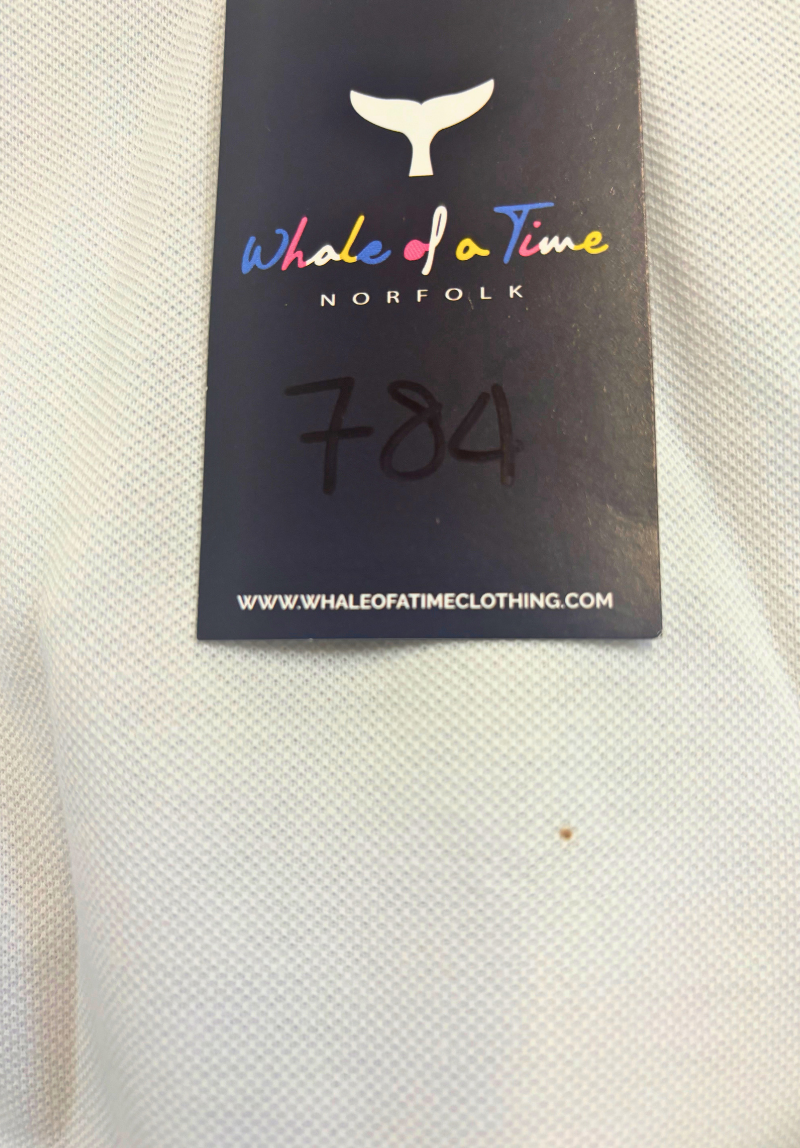 Polzeath Cropped Polo Shirt XL - White #784
