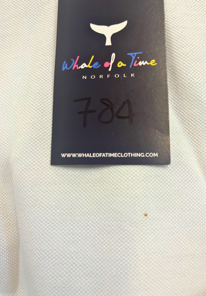 Polzeath Cropped Polo Shirt XL - White #784