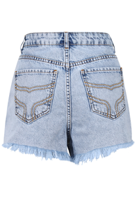 Signature Women's Denim Shorts 30" - Blue #789