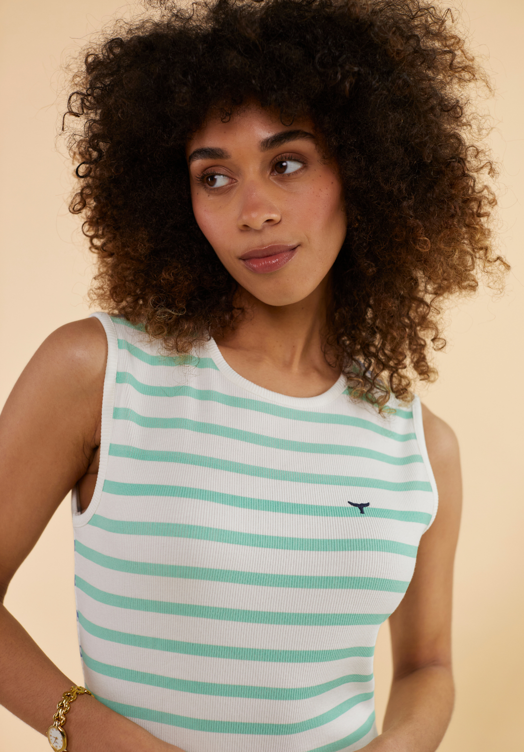 Aldborough Maxi Dress - White/Mint/Blue - Whale Of A Time Clothing