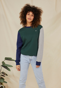 Arnoux Women's Sweatshirt - Green - Whale Of A Time Clothing