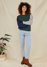 Arnoux Women's Sweatshirt - Green - Whale Of A Time Clothing