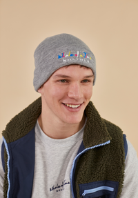 Basics Men's Beanie - Grey - Whale Of A Time Clothing