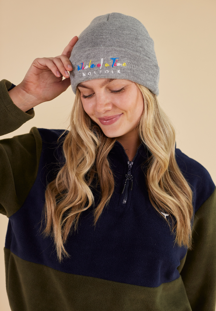 Basics Women's Beanie - Grey - Whale Of A Time Clothing
