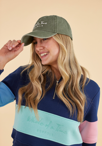 Stonewashed Women's Cap - Green - Whale Of A Time Clothing