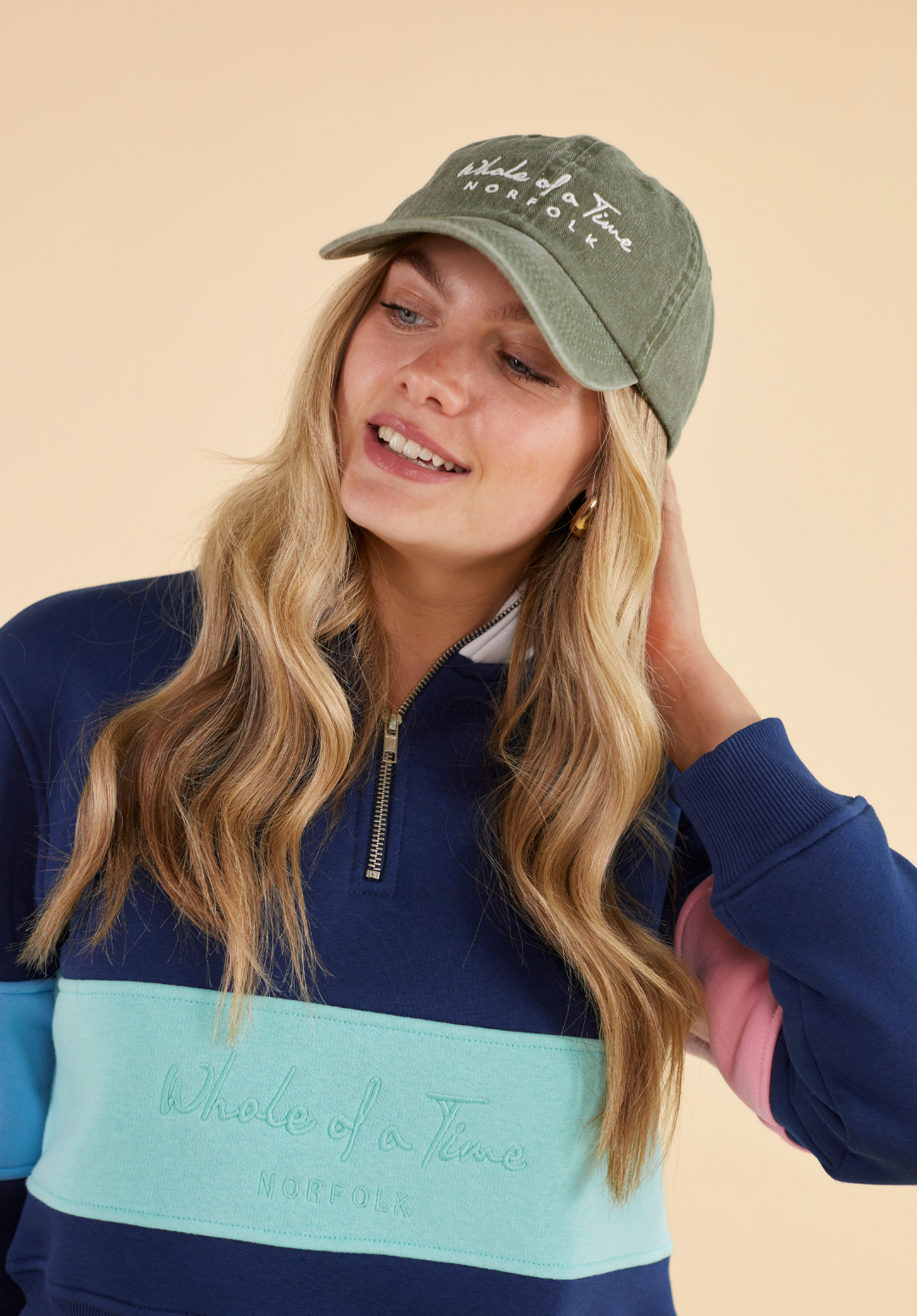Stonewashed Women's Cap - Green - Whale Of A Time Clothing