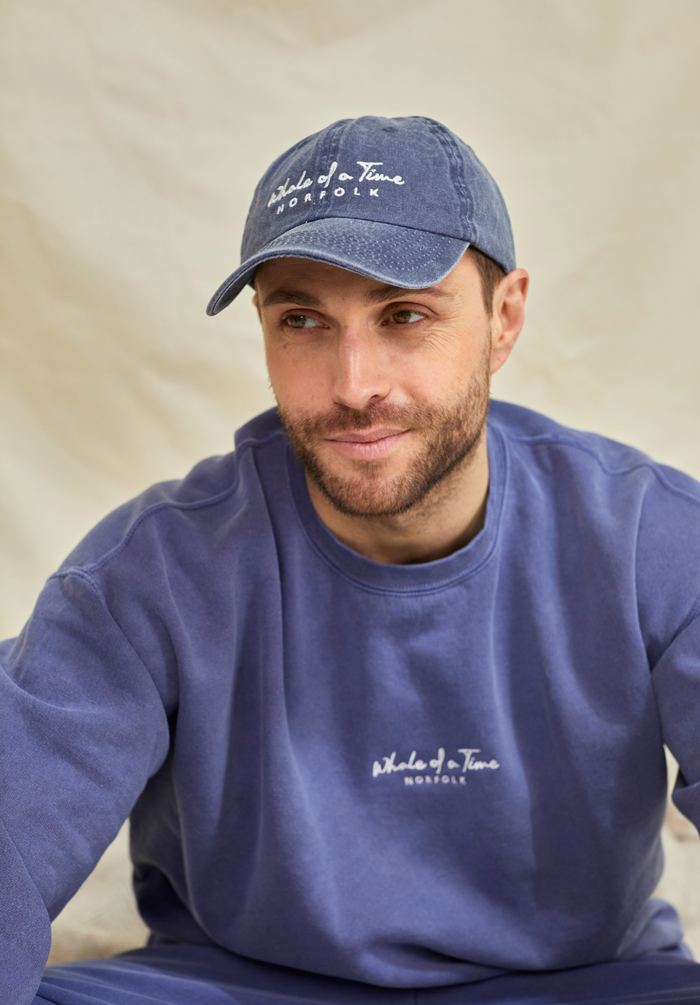 Stonewashed Men's Cap - Navy - Whale Of A Time Clothing