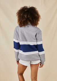 Evesham Women's Quarter Zip Sweatshirt - Grey - Whale Of A Time Clothing