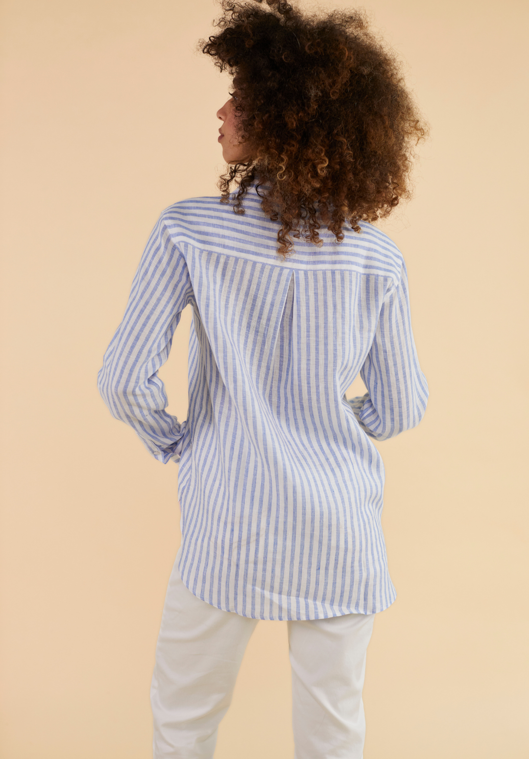 Exmoor Linen Shirt - Blue - Whale Of A Time Clothing