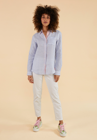 Exmoor Linen Shirt - Blue - Whale Of A Time Clothing