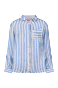 Exmoor Linen Shirt - Blue - Whale Of A Time Clothing