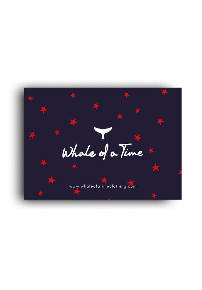 Gift Card - Sent in post - Whale Of A Time Clothing