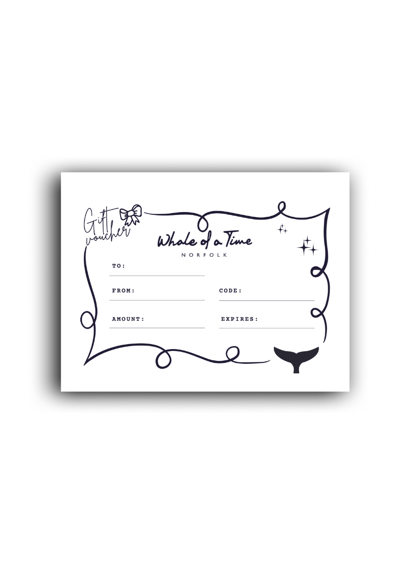 Gift Card - Sent in post - Whale Of A Time Clothing