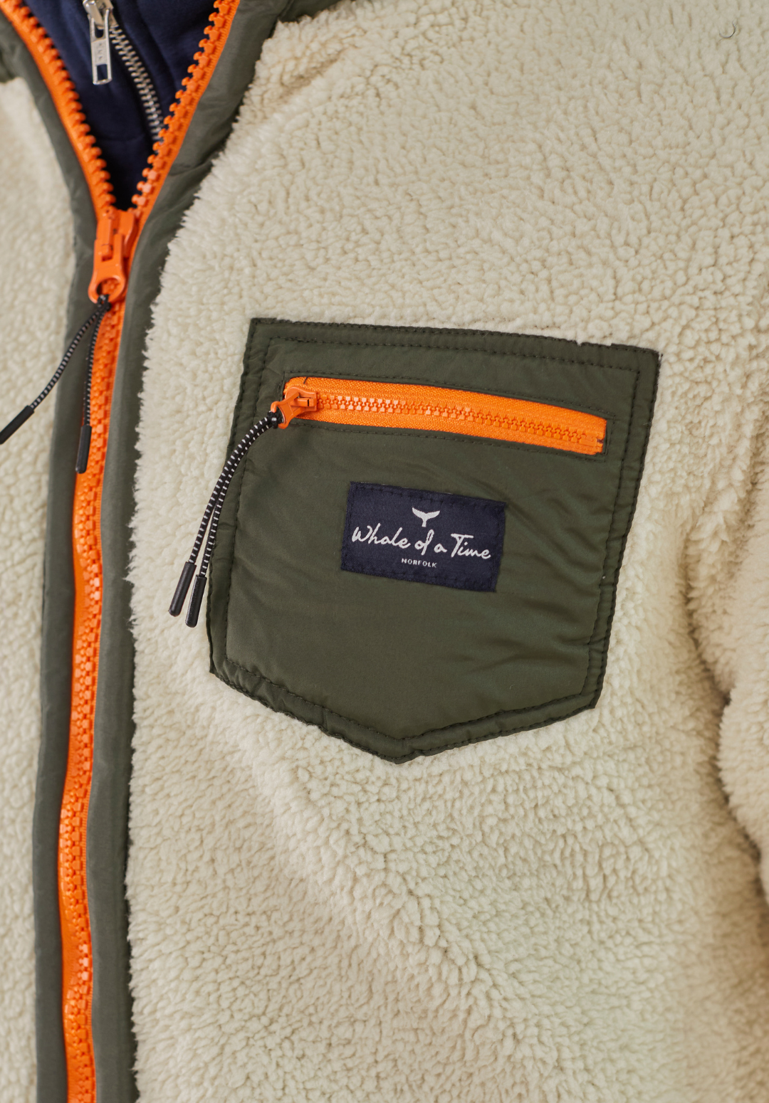 Highland Men's Sherpa Jacket - Cream - Whale Of A Time Clothing