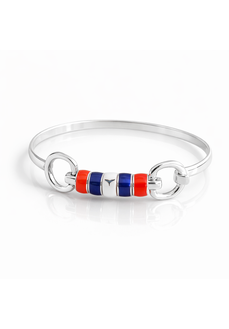 Exclusive Sterling Silver Hiho x Whale Of A Time Cherry Roller Bangle