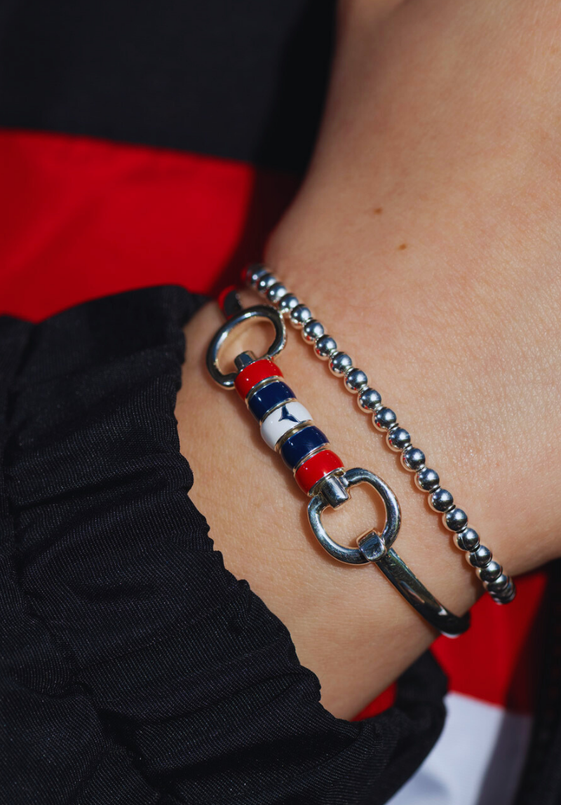 Exclusive Sterling Silver Hiho x Whale Of A Time Cherry Roller Bangle