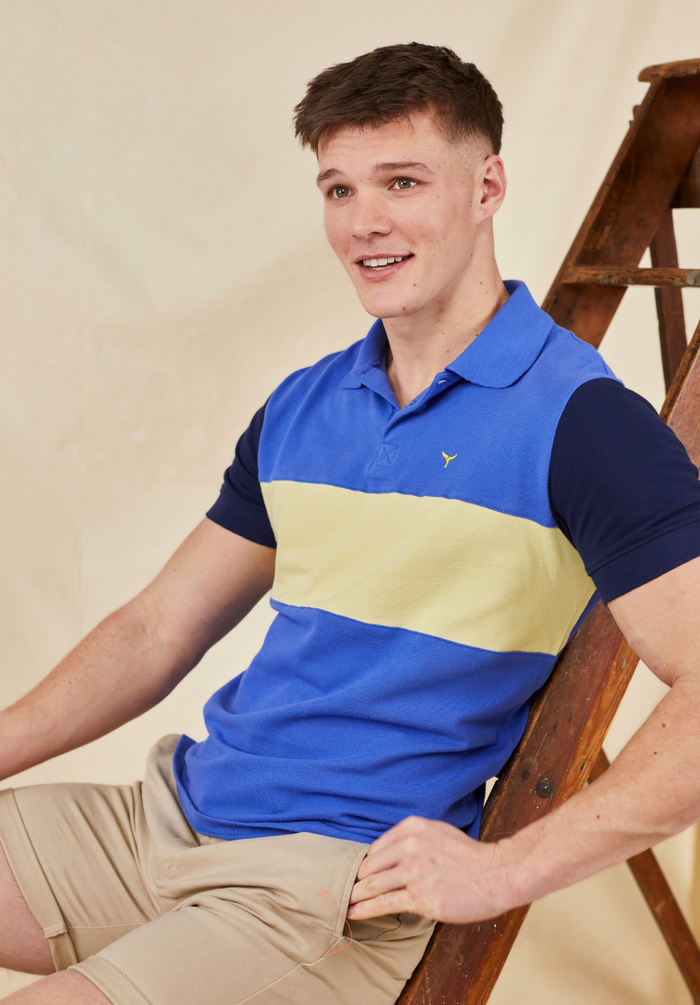 Holt Polo Shirt - Cobalt Blue - Whale Of A Time Clothing