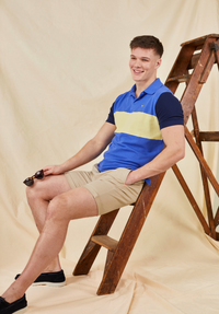 Holt Polo Shirt - Cobalt Blue - Whale Of A Time Clothing
