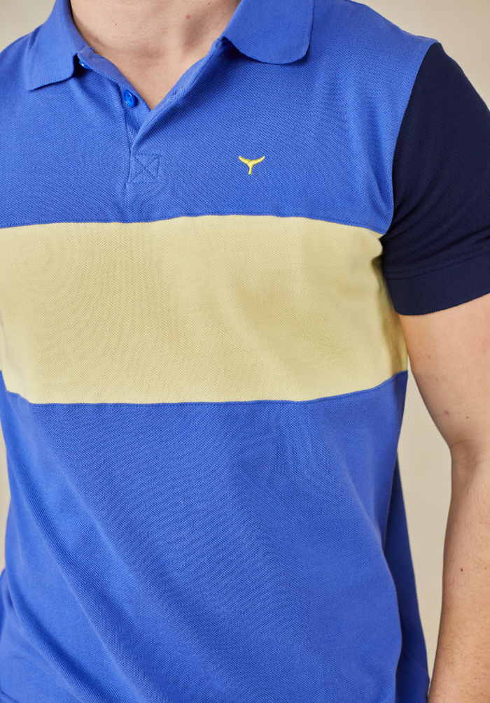 Holt Polo Shirt - Cobalt Blue - Whale Of A Time Clothing
