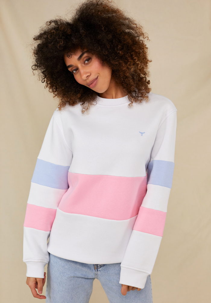 Minke Women's Sweatshirt - White - Whale Of A Time Clothing