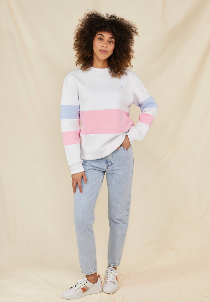 Minke Women's Sweatshirt - White - Whale Of A Time Clothing