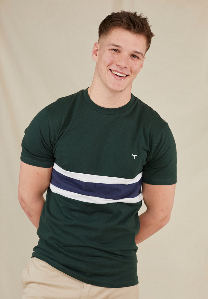 Men's Morston T-Shirt - Green - Whale Of A Time Clothing
