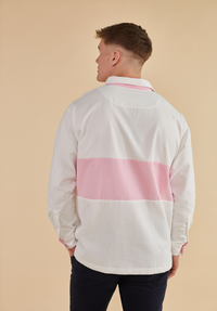 Padstow Men's Deck Shirt - White - Whale Of A Time Clothing