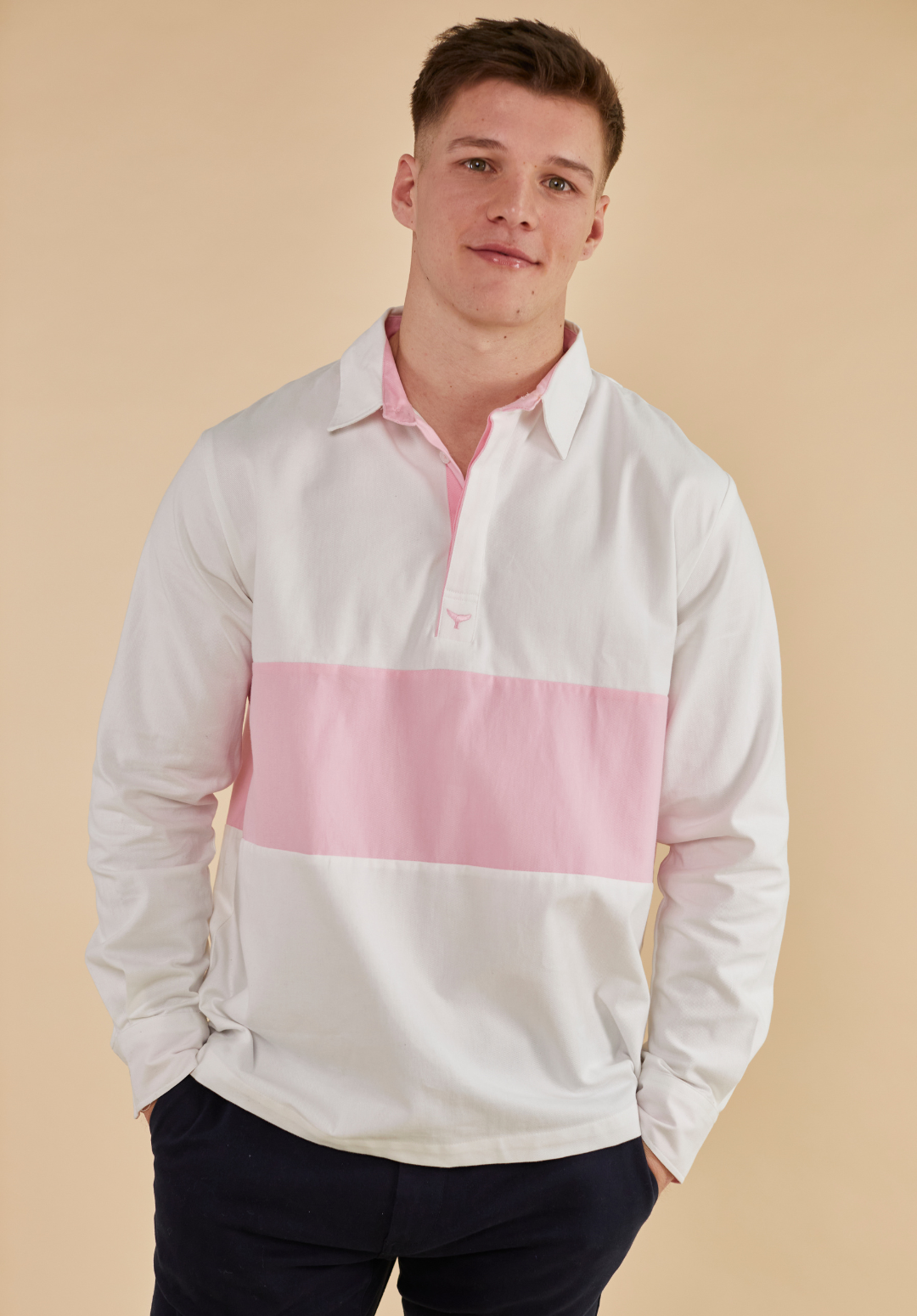 Padstow Men's Deck Shirt - White - Whale Of A Time Clothing