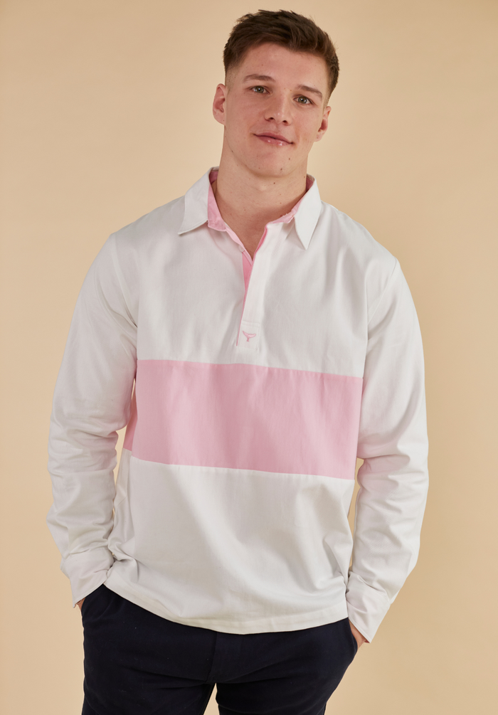 Padstow Men's Deck Shirt - White - Whale Of A Time Clothing