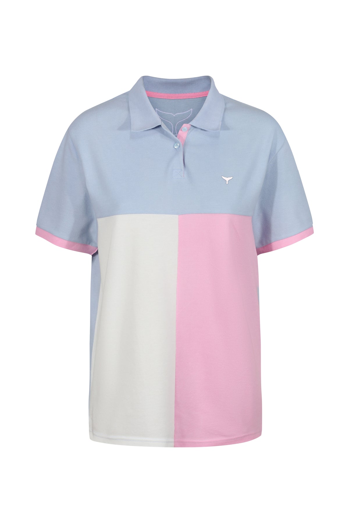 Porthcurno Polo Shirt - Blue - Whale Of A Time Clothing