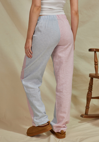 Portland Women's Pyjama Bottoms - Blue/Pink Stripe - Whale Of A Time Clothing