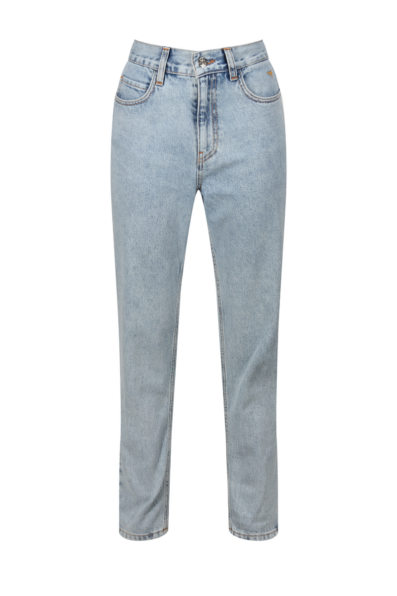 Signature Denim Mom Jeans - Light Blue - Whale Of A Time Clothing