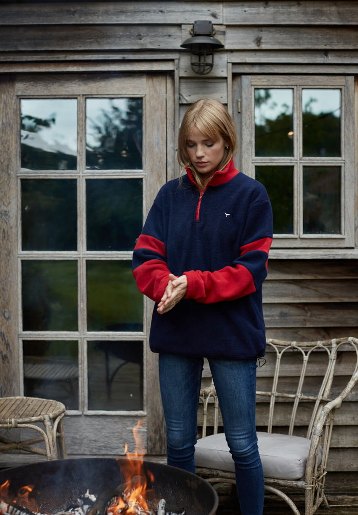 Weybourne Women's Fleece Quarter Zip - Navy