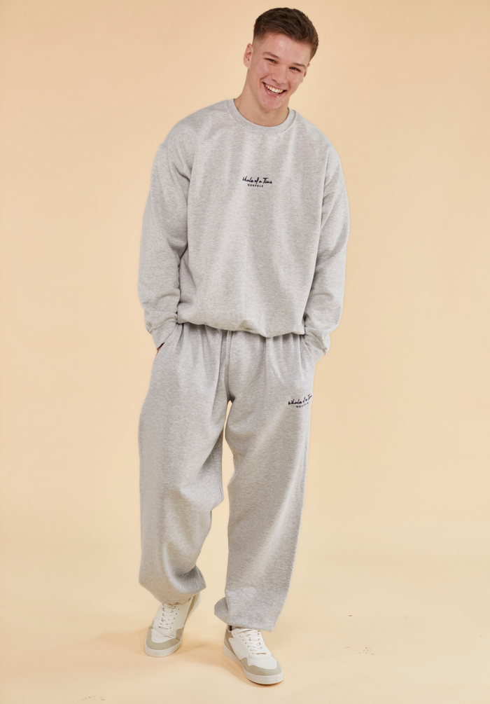 Signature Joggers Men's - Light Grey - Whale Of A Time Clothing