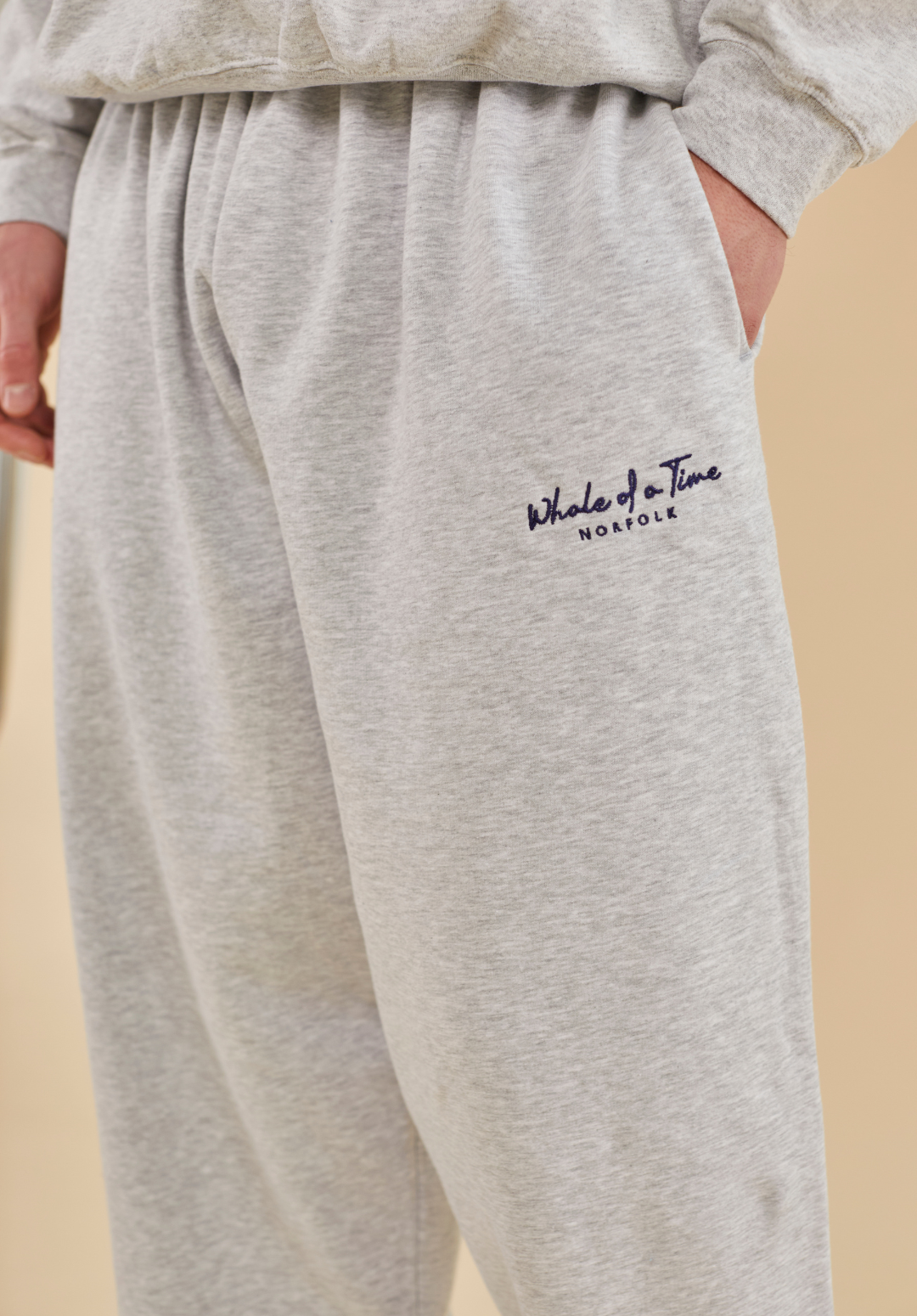 Signature Joggers Men's - Light Grey - Whale Of A Time Clothing
