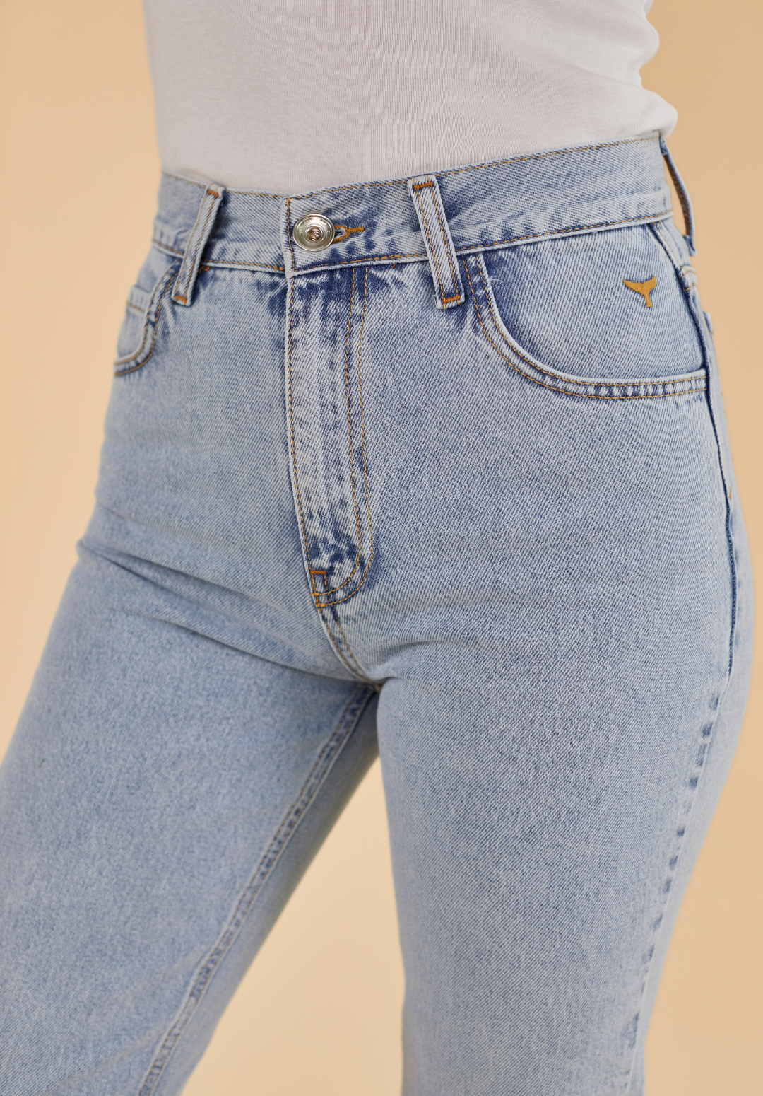 Signature Women's Denim Mom Jeans - Light Blue - Whale Of A Time Clothing
