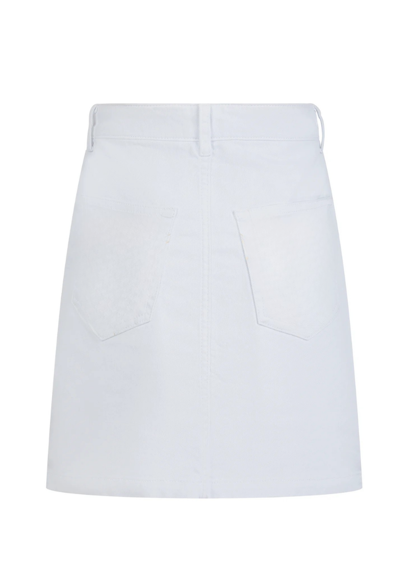 Signature Women's Denim Skirt S - White #648
