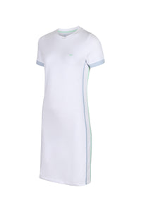 St Mawes T-Shirt Dress - White - Whale Of A Time Clothing