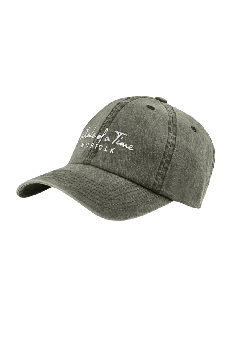Stonewashed Men's Cap - Green - Whale Of A Time Clothing