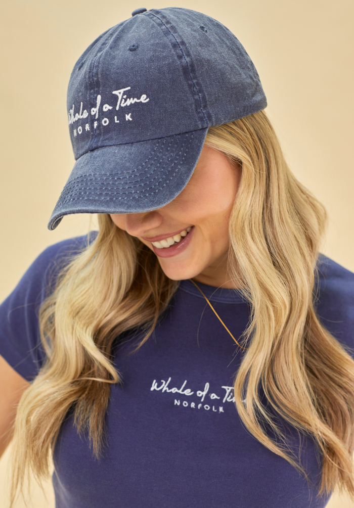 Stonewashed Women's Cap - Navy - Whale Of A Time Clothing