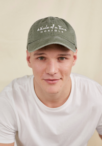 Stonewashed Men's Cap - Green - Whale Of A Time Clothing