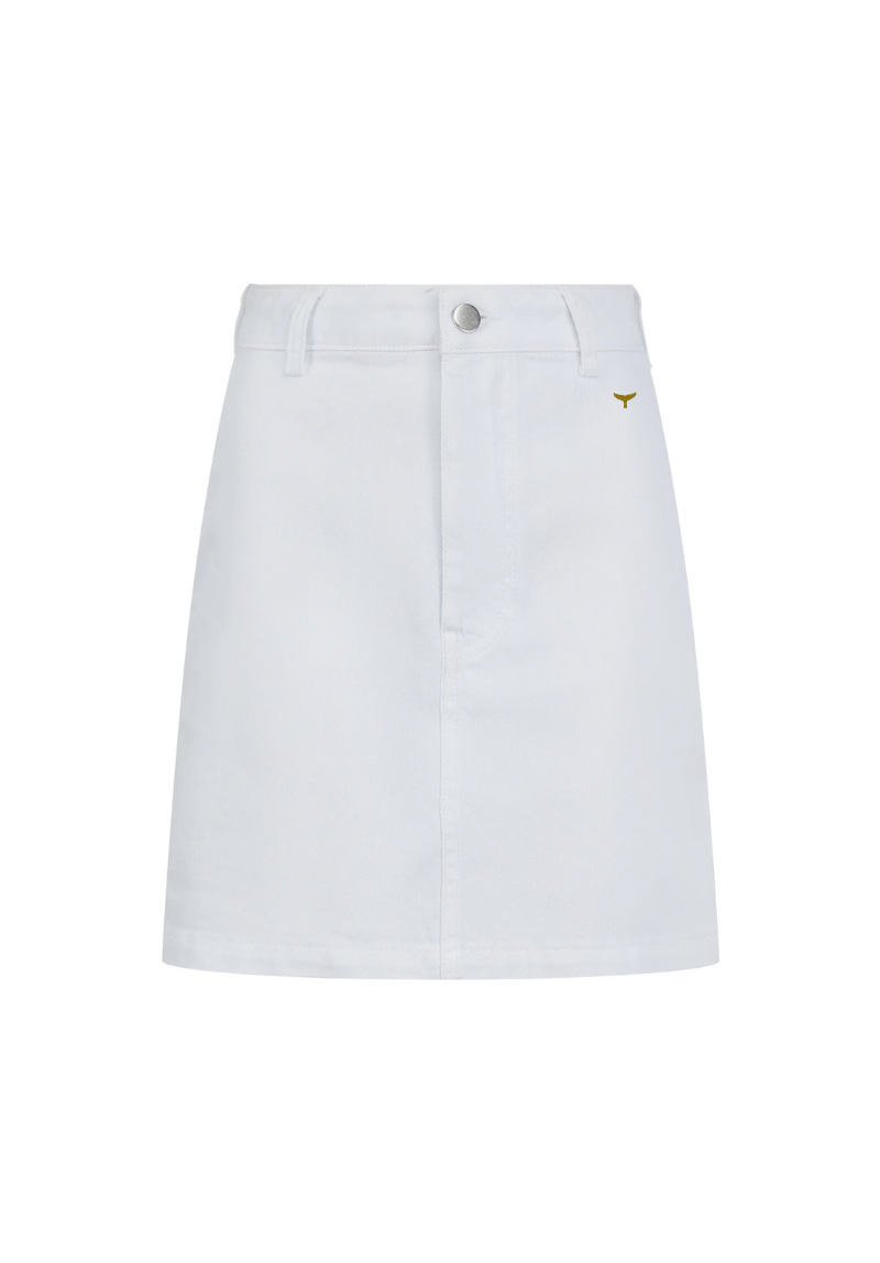 Signature Women's Denim Skirt 31" - White #698