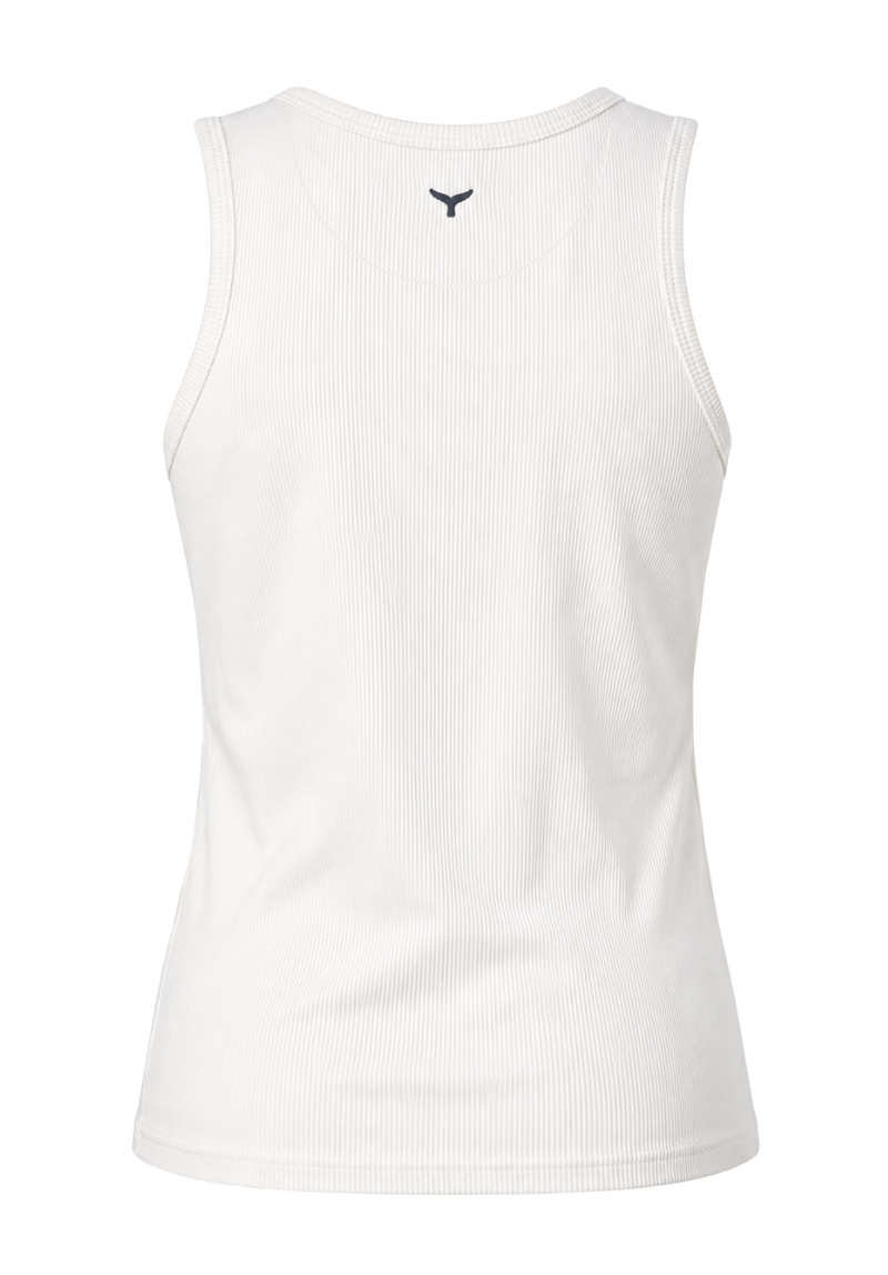 Signature Women's Ribbed Tank Top - White