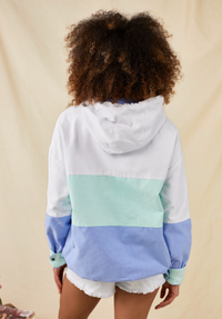 Women's Cornwall Windbreaker - White - Whale Of A Time Clothing