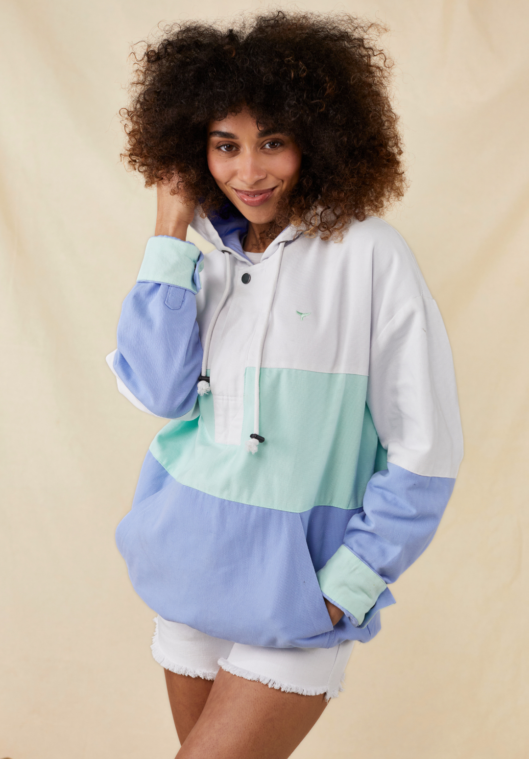 Women's Cornwall Windbreaker - White - Whale Of A Time Clothing
