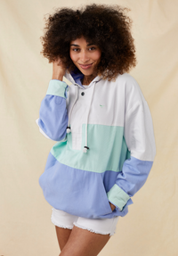 Women's Cornwall Windbreaker - White - Whale Of A Time Clothing