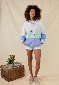 Women's Cornwall Windbreaker - White - Whale Of A Time Clothing