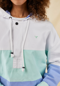 Women's Cornwall Windbreaker - White - Whale Of A Time Clothing