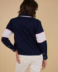 Hurley Women's Cropped Deck Shirt - Navy
